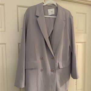 Wilfred Light Purple Double-Breasted Blazer